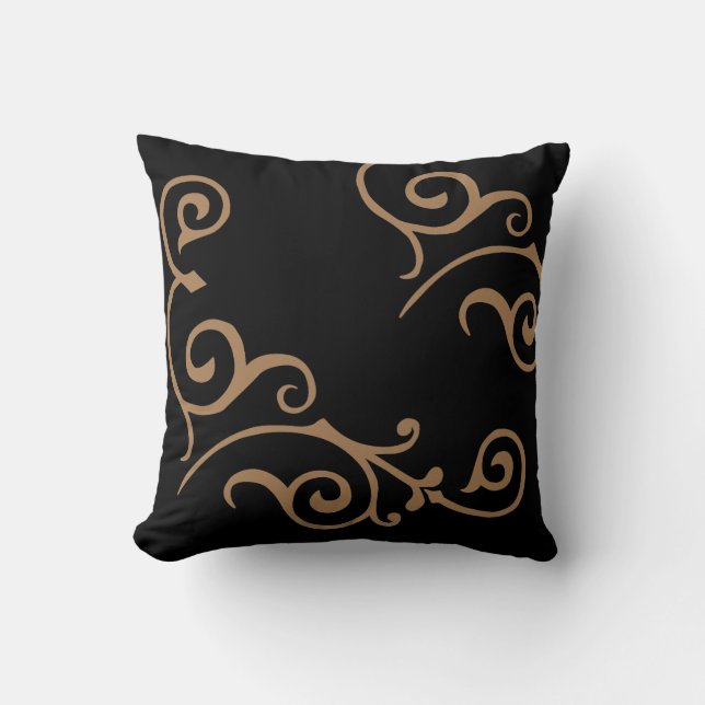 Almofada Travesseiro de Cirrus Ebony (Tan) (Frente)