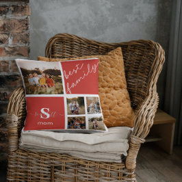Almofada Travesseiro de citação da família e fotos