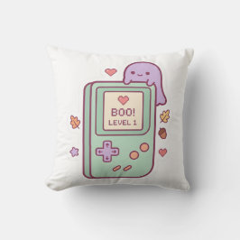 Almofada Travesseiro de Console Gamer Fantasma Kawaii Paste