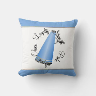 Almofada Travesseiro de Creed do Cheerleader Megaphone Azul