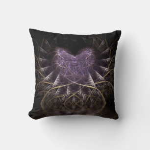 Almofada Travesseiro de Cushion Coração Gótico Roxo