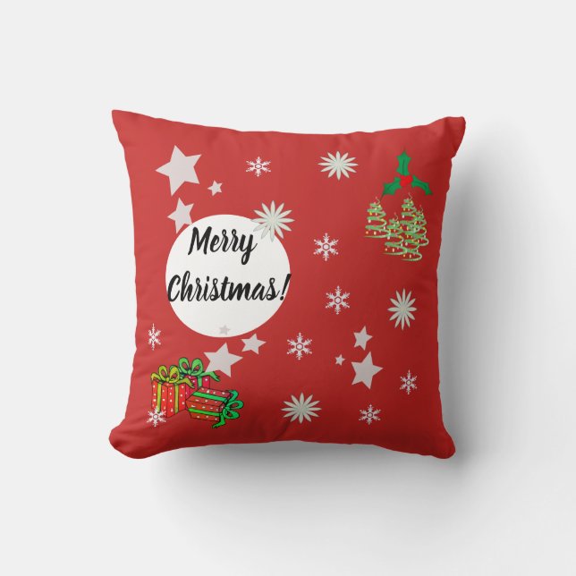 Almofada Travesseiro de decoração de Natal (Frente)