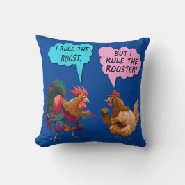 Almofada Travesseiro de decoração Eu mando no galinheiro