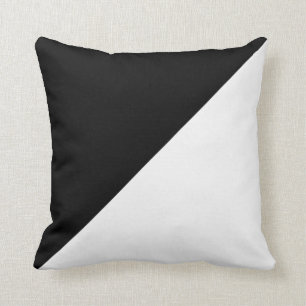 Almofada Travesseiro de decorador de diagnóstico preto e b
