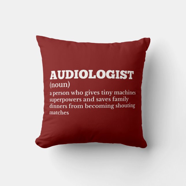 Almofada Travesseiro de Definição Audiologista (Frente)