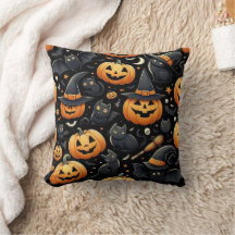 travesseiro de design halloween