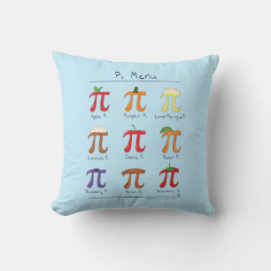 Almofada Travesseiro De Dia Pi Do Pi, Cute Math Pi Menu