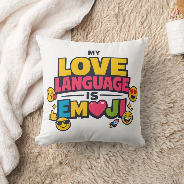 Almofada Travesseiro de Emoji | Decoração Divertida para Am (Cobertor)