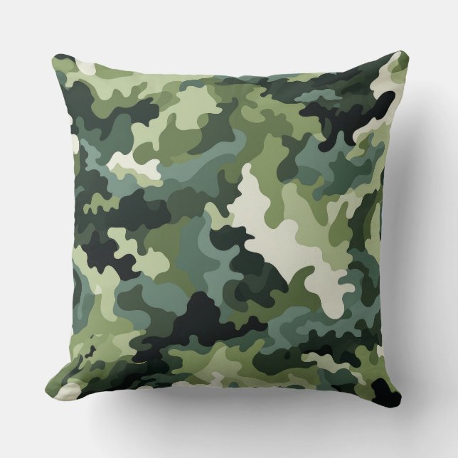 Almofada Travesseiro de Ênfase Camo Militar (Frente)