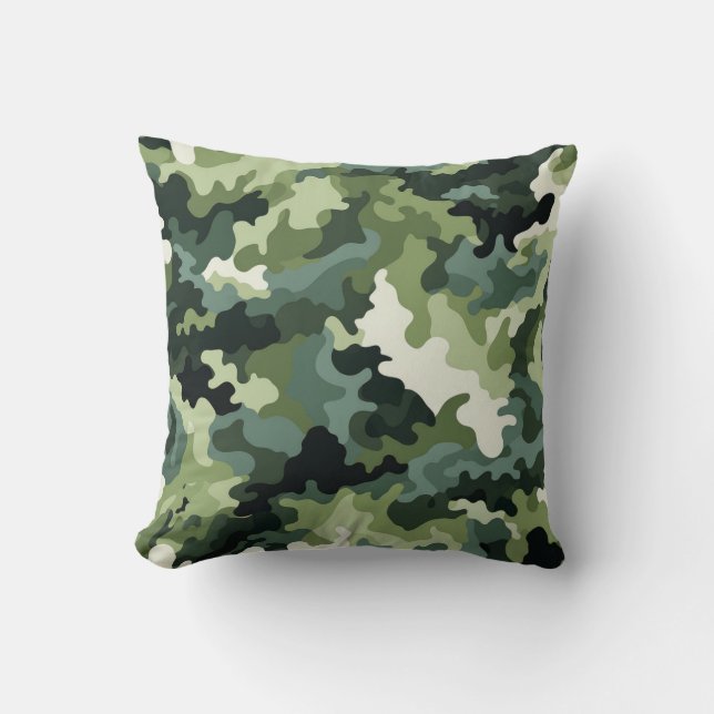 Almofada Travesseiro de Ênfase Camo Militar (Frente)