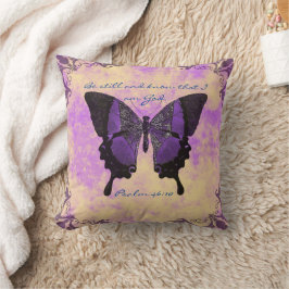 Almofada Travesseiro de Escritura Borboleta Roxa