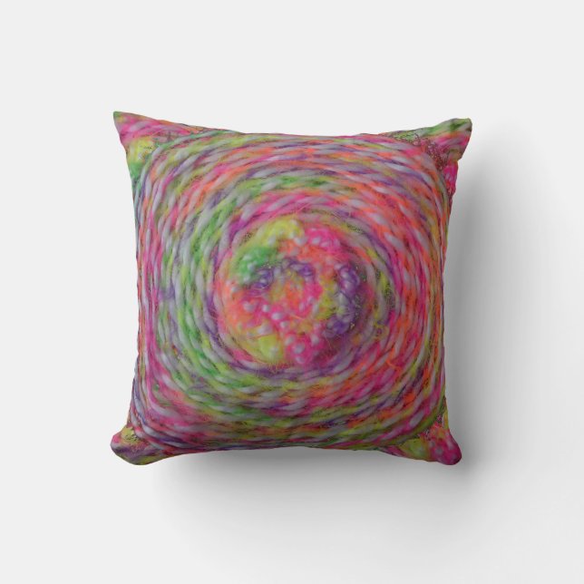 Almofada Travesseiro de espiral Yarn (Frente)