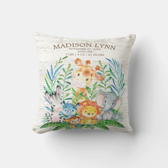 Almofada Travesseiro de Estadas de Nascimento de Garota Sel (Frente)