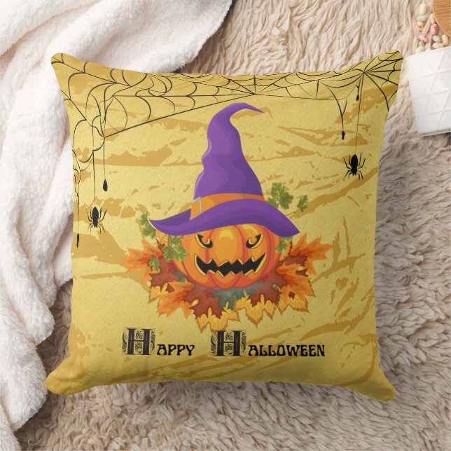Almofada travesseiro de Feliz Halloween (Pumpkin) de 20"x20 (Cobertor)