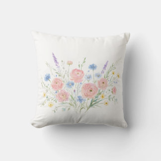 Almofada Travesseiro de Flor Silvestre Suave Decoração Botâ