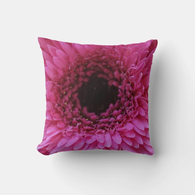 Almofada Travesseiro de flores rosa quente (Frente)