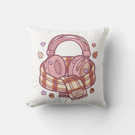 Almofada Travesseiro de Fones de Ouvido Pastel Kawaii Aconc