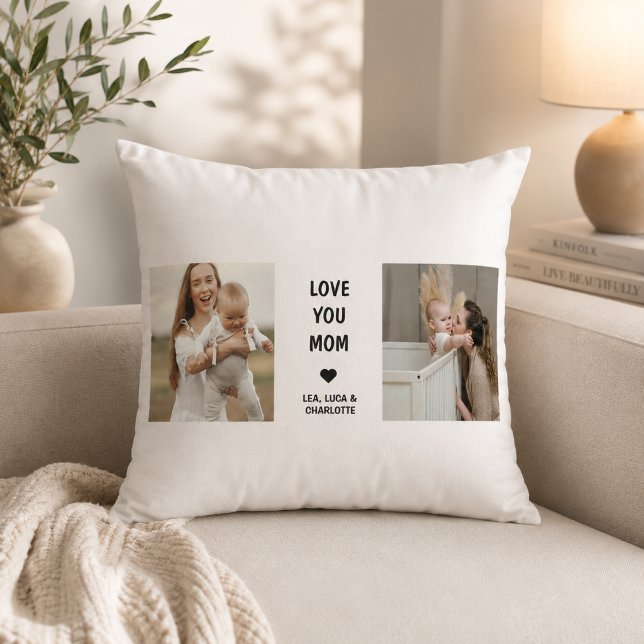 Almofada Travesseiro de Foto Personalizado Moderno para Mam (Criador carregado)