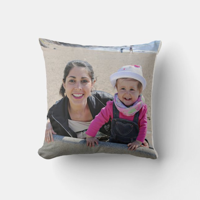 Almofada Travesseiro de foto personalizado para mamãe (Frente)
