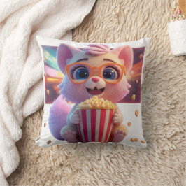Almofada Travesseiro de Gatinho de Pipoca Fofa