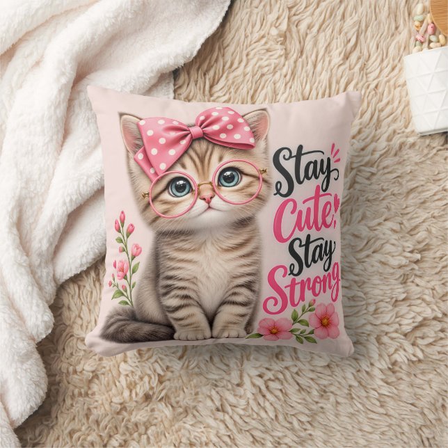 Almofada Travesseiro de Gatinho Fofo – Continue Fofo Contin (Cobertor)