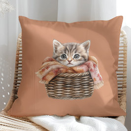 Almofada Travesseiro de Gato Cozy Basket - Edição Terracott