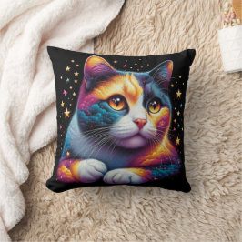 Almofada Travesseiro de gato csmico bonito!