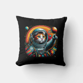 Almofada Travesseiro de gato espacial bonito!