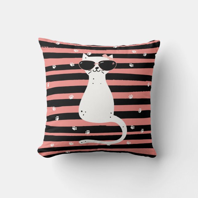 Almofada Travesseiro de Gato legal (Frente)