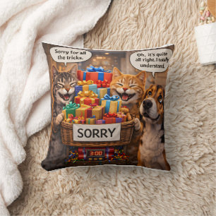 Almofada Travesseiro de gato mal-humorado, lindo presente d
