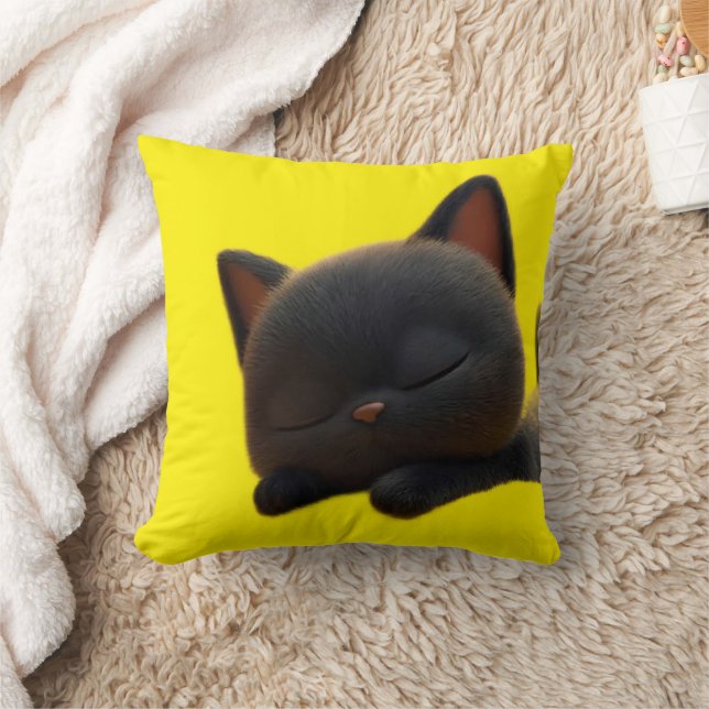 Almofada Travesseiro de Gato Simples - Presente Adorável pa (Cobertor)