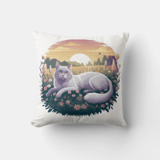 Almofada Travesseiro de gatos: Travesseiro decorativo tecid