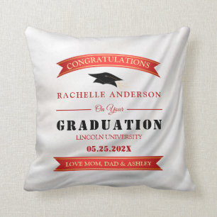 Almofada Travesseiro de Graduação Satin Branco