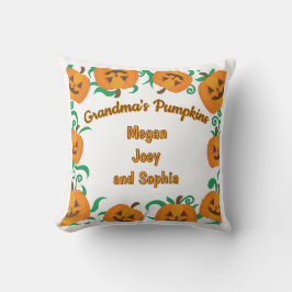 Almofada Travesseiro de Halloween de Pumpkins personalizado
