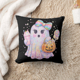 Almofada Travesseiro de Halloween Fantasma Pastel Fofo