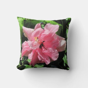 Almofada Travesseiro de Hibiscus Duplo Rosa