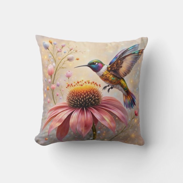 Almofada Travesseiro de Hummingbird (Frente)