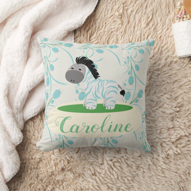 Almofada Travesseiro de infantário Zebra Azul (Cobertor)