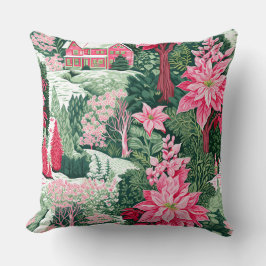 Almofada Travesseiro de inverno com floco de neve moderno -