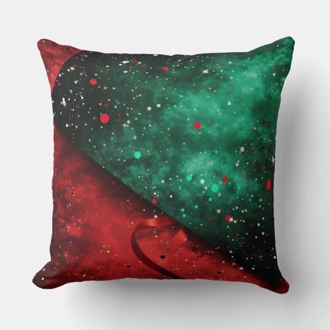 Almofada Travesseiro de inverno com floco de neve moderno - (Frente)