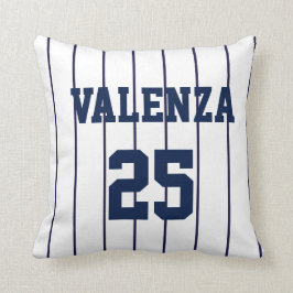 Almofada Travesseiro de Jersey Uniforme Pinstripe de Baseba