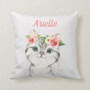 Almofada Travesseiro de Kitten Personalizado, Cushion Cat