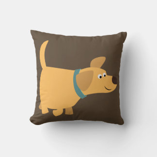 Almofada Travesseiro de Labrador Amarelo de Cartoon Bonito