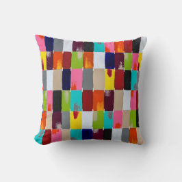 Almofada Travesseiro de Lançar de Algodão 16 x16 Quilt Mod