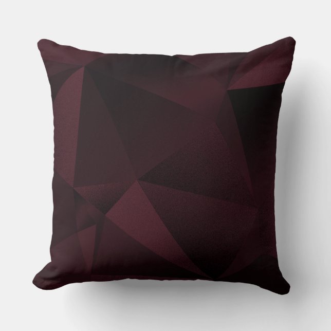 Almofada Travesseiro de Lançar Diamante Geométrico Plum (Frente)