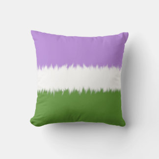 Almofada Travesseiro de lançamento da bandeira Genderqueer