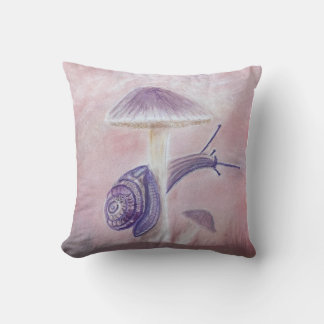 Almofada Travesseiro de lançamento de caracol em cogumelo