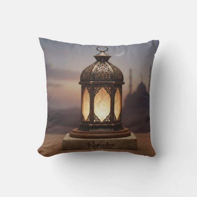 Almofada Travesseiro de lanterna de Ramadan (Frente)
