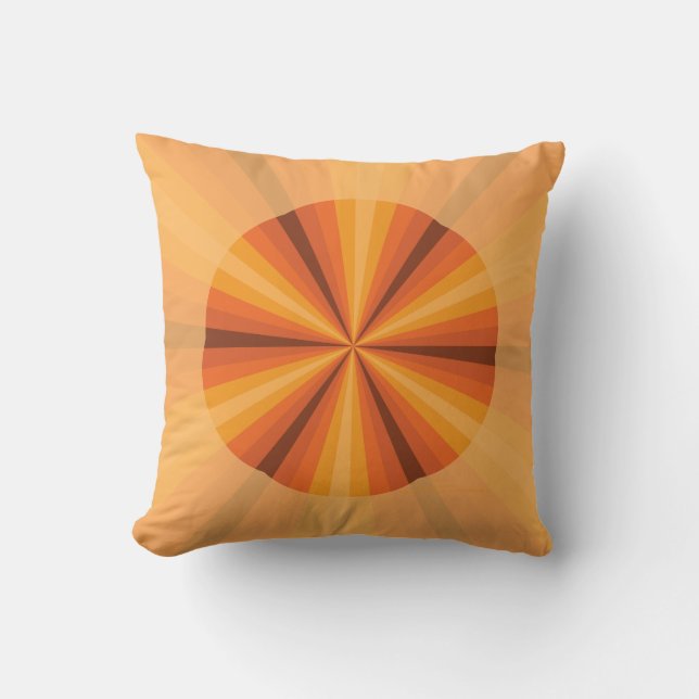 Almofada Travesseiro de laranja de ilusão óptica (Frente)