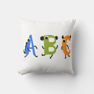 Almofada Travesseiro de Letras ABC